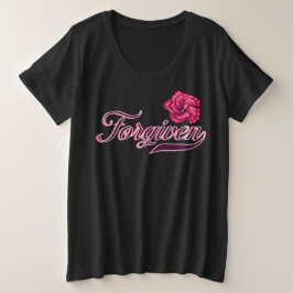 Forgiven Hibiscus PlusサイズTシャツ プラスサイズTシャツ