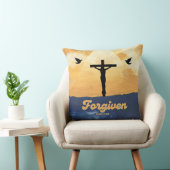 "Forgiven" Luke 7:48アート枕 クッション (椅子)