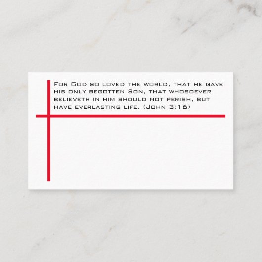 Forgiven sinner's prayer and the gospel of Jesus 名刺 (裏面)