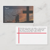 Forgiven sinner's prayer and the gospel of Jesus 名刺 (正面/裏面)