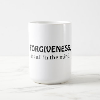 Forgiveness, it's all in the mind コーヒーマグカップ