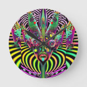 Forked ラウンド壁時計 (正面)