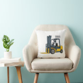 Forklift cartoon illustration クッション (椅子)