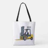Forklift cartoon illustration トートバッグ (裏面)