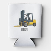 Forklift cartoon illustration 缶クーラー (正面)