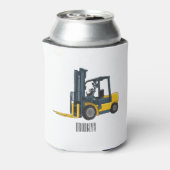 Forklift cartoon illustration 缶クーラー (缶裏面)
