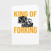 Forklift Driver Forklift Driver Forklift Saying カード (正面)