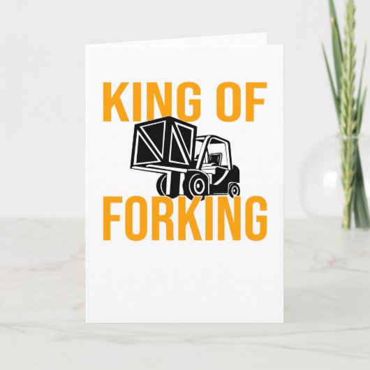 Forklift Driver Forklift Driver Forklift Saying カード (正面)