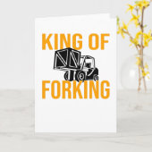 Forklift Driver Forklift Driver Forklift Saying カード (黄色い花)