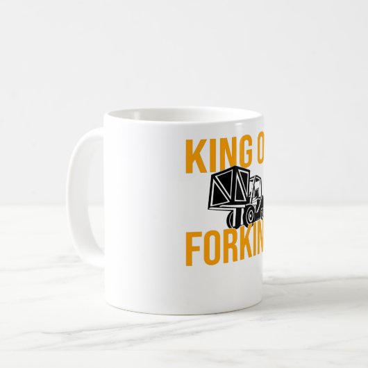 Forklift Driver Forklift Driver Forklift Saying コーヒーマグカップ (正面左)