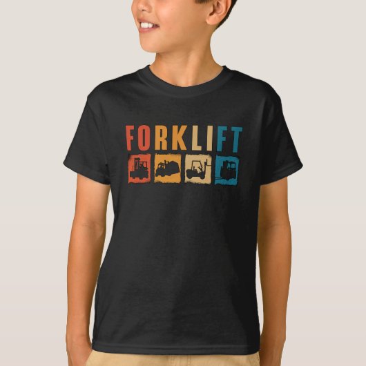 Forklift Operator Forklift Quote Driver Worker Tシャツ (正面)