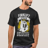 Forklift Operator Hardest Driver Tシャツ (正面)