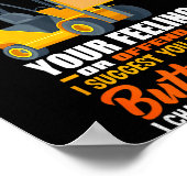 Forklift Operator My Sense Of Humor Funny Forklift ポスター (角)