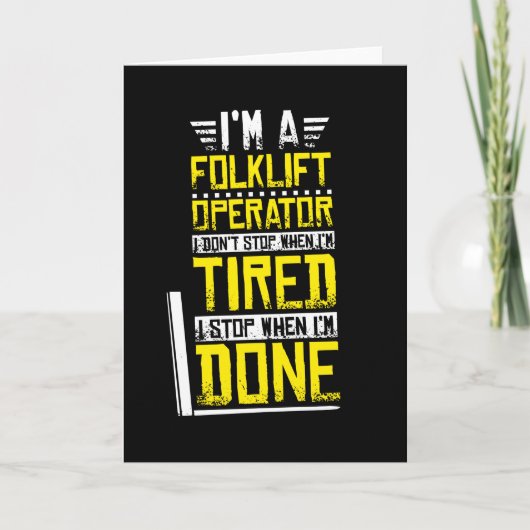 Forklift Truck Warehouse Clerk カード (正面)