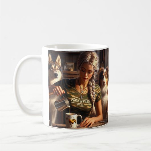 ForknWild コーヒークリーマー コーヒーマグカップ (左)