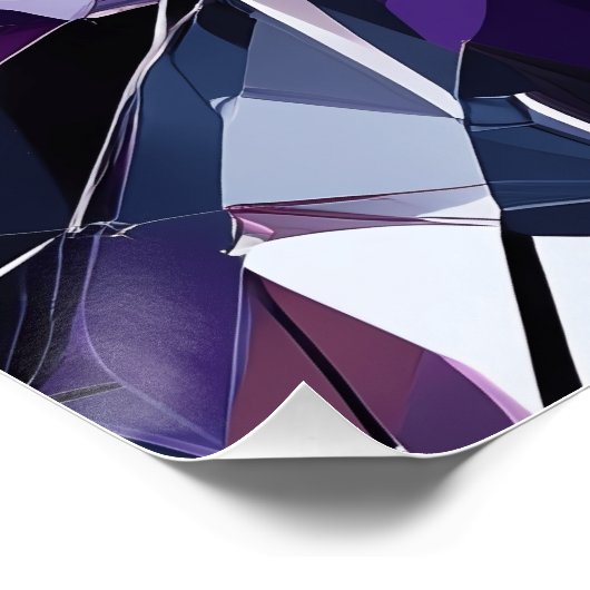 Formación de cristal geométrico ポスター (コーナー)