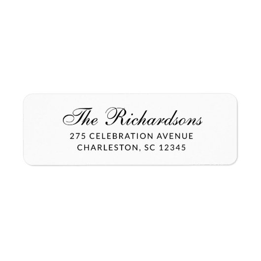 Formal and Classic | Black and White ラベル (正面)