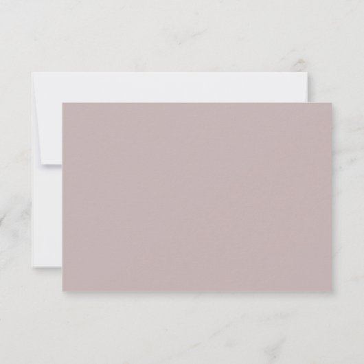 Formal Blush Pink Wedding 出欠カード (裏面)