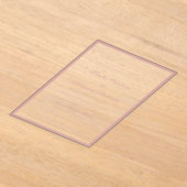 Formal Classic Dusty Rose Border Script Wedding アクリル招待状 (レイダウン)