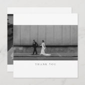 Formal Classic Wedding Photo Thank You Card サンキューカード (正面/裏面)