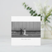 Formal Classic Wedding Photo Thank You Card サンキューカード (スタンド正面)