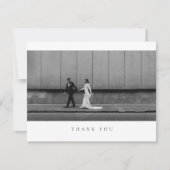 Formal Classic Wedding Photo Thank You Card サンキューカード (正面)