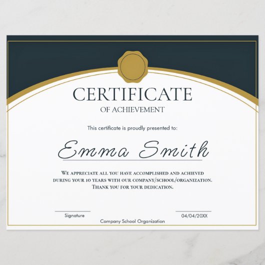  Formal Corporate Recognition Award (正面)