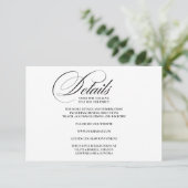 Formal Elegant Enclosure Card Details エンクロージャーカード (スタンド正面)