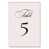 Formal Elegant Table Number Card テーブルナンバー (裏面)