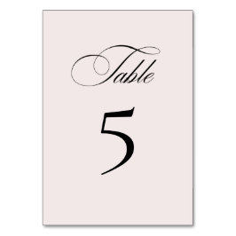 Formal Elegant Table Number Card テーブルナンバー