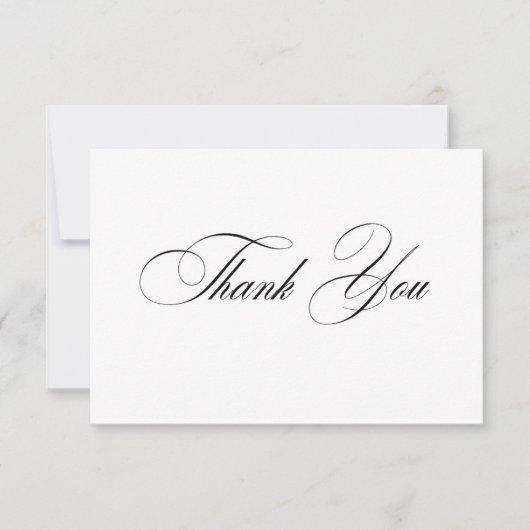 Formal Elegant Thank You Card サンキューカード (正面)