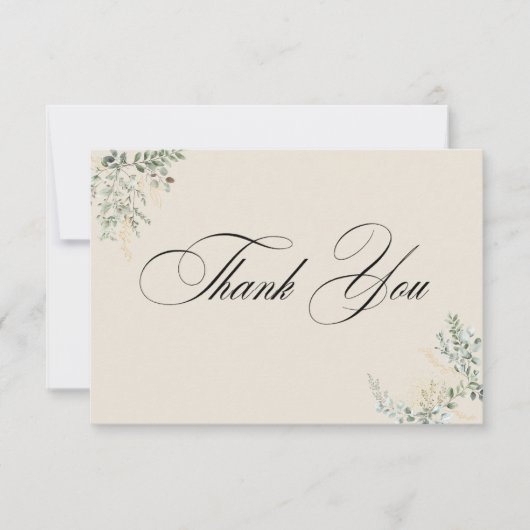 Formal Elegant Thank You Card サンキューカード (正面)