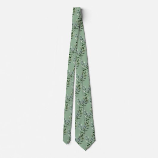 Formal Eucalyptus Neck Ties | Simple and Classic ネクタイ (裏面)