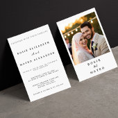 Formal Evening With Unique And Elegant Wedding 招待状