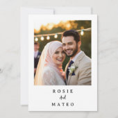 Formal Evening With Unique And Elegant Wedding 招待状 (正面)