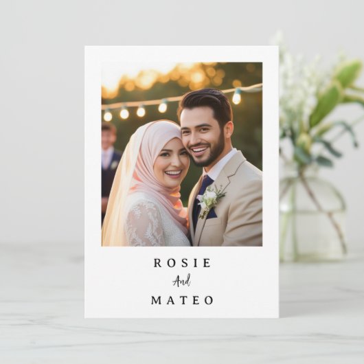 Formal Evening With Unique And Elegant Wedding 招待状 (スタンド正面)