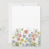 Formal Floral Crest Monogram Rehearsal Dinner 招待状 (裏面)