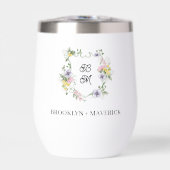 Formal Floral Monogram Crest Wedding (正面)