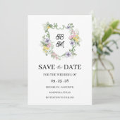 Formal Floral Monogram Crest Wedding (スタンド正面)