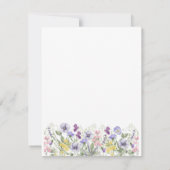 Formal Floral Monogram Crest Wedding 出欠カード (裏面)