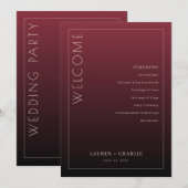 Formal Maroon Ceremony Program プログラム (正面/裏面)