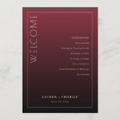 Formal Maroon Ceremony Program プログラム (正面)