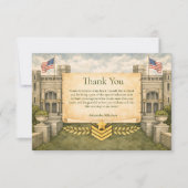 Formal Military Graduation Celebration サンキューカード (正面)