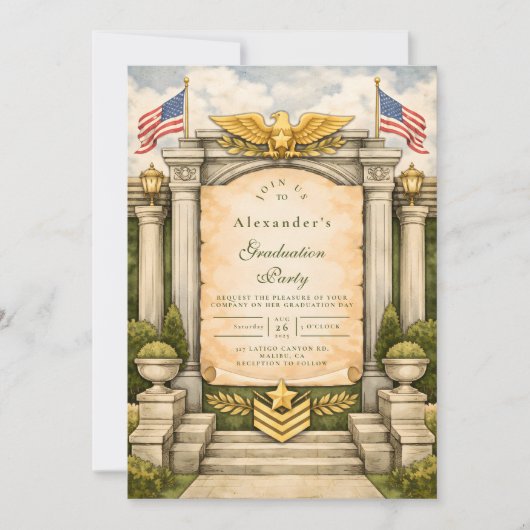 Formal Military Graduation Celebration 招待状 (正面)