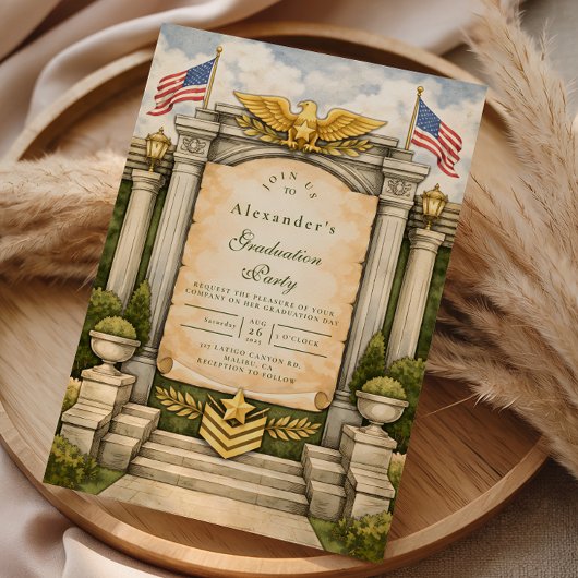 Formal Military Graduation Celebration 招待状