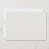 Formal Modern Classic Elevated Ecru Wedding RSVP (裏面)