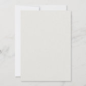 Formal Modern Classic Elevated Frame Ecru Wedding 招待状 (裏面)