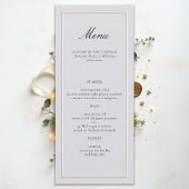 Formal Modern Classic Elevated Frame Ivory Wedding メニュー