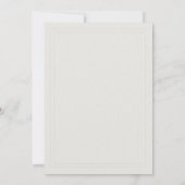 Formal Modern Classic Tandem Frame Ecru Wedding 招待状 (裏面)