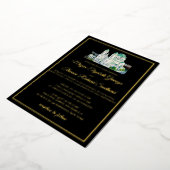 Formal OLV Basilica Wedding Invitation 箔シーズンカード (回転した状態)